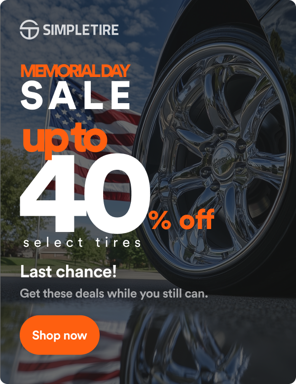 Memorial Day Sale: Up to 40% off on our leading tire brands. Shop now