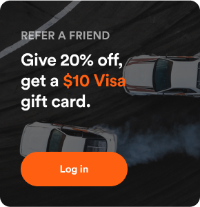 Refer a friend. Give 20% off, get a $10 Visa gift card. Refer a friend.