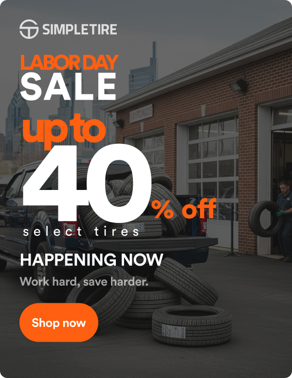 Labor Day Sale! Up to 40% off select tires ends 9/7. Shop now