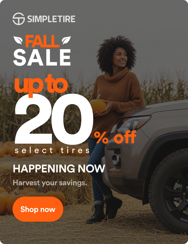 Fall Sale! Up to 20% off select tires ends 10/5. Shop now