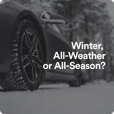 Winter vs. All Weather vs. All Season Tires