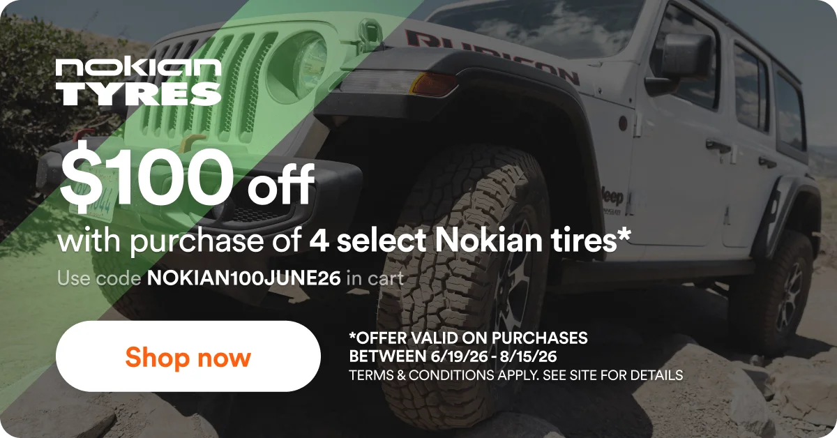 $100 off Nokian tires