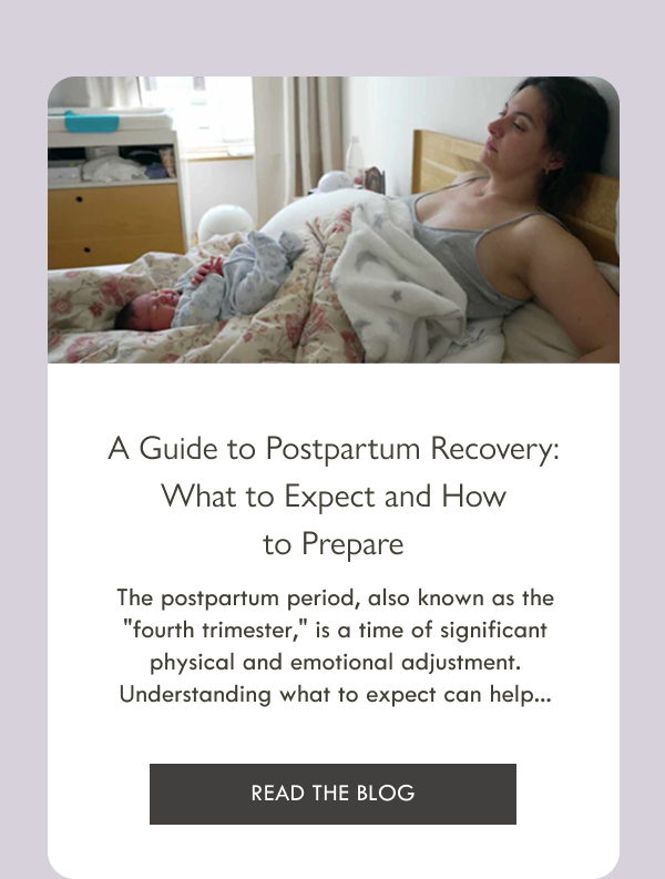 A guide to postpartum recovery