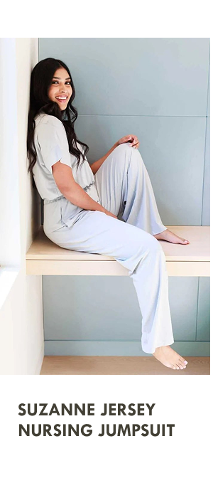 Suzanne jersey nursing jumpsuit