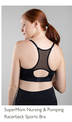 SuperMom Nursing & Pumping Racerback Sports Bra