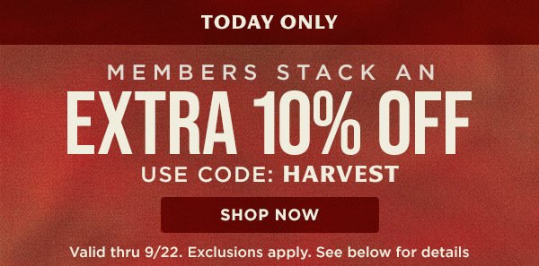 Extra 10% Off