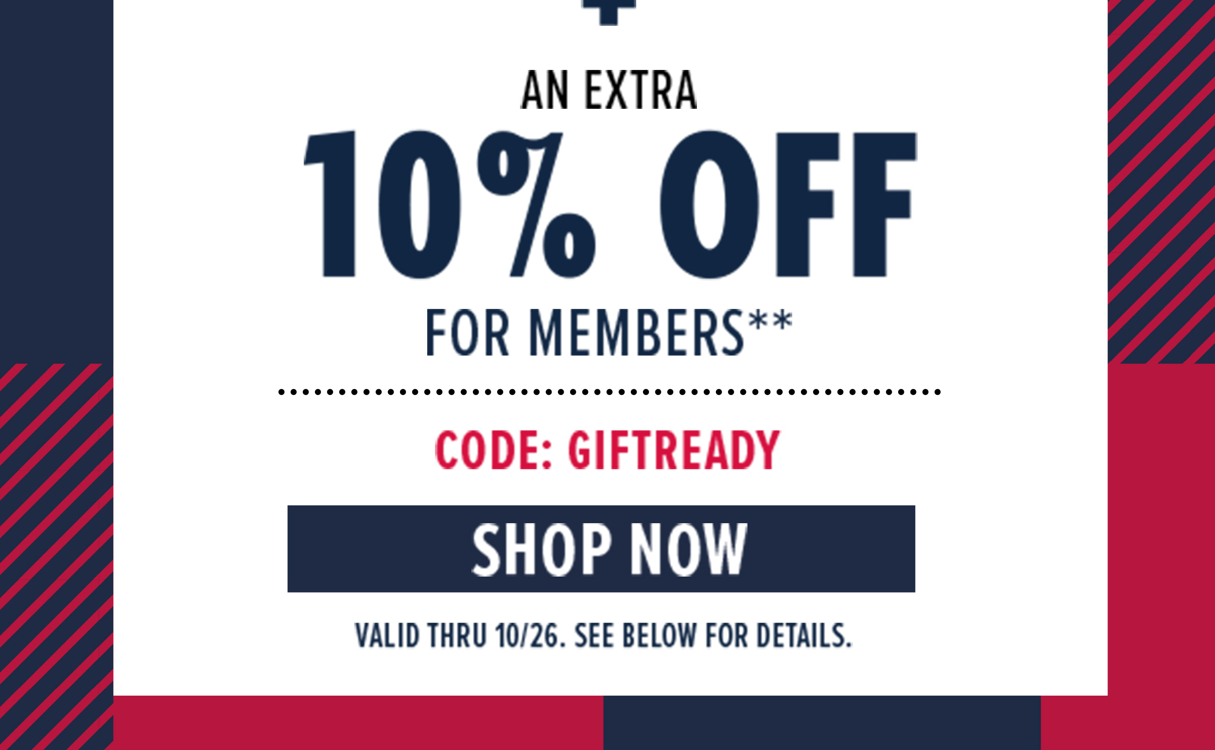 Extra 10% Off