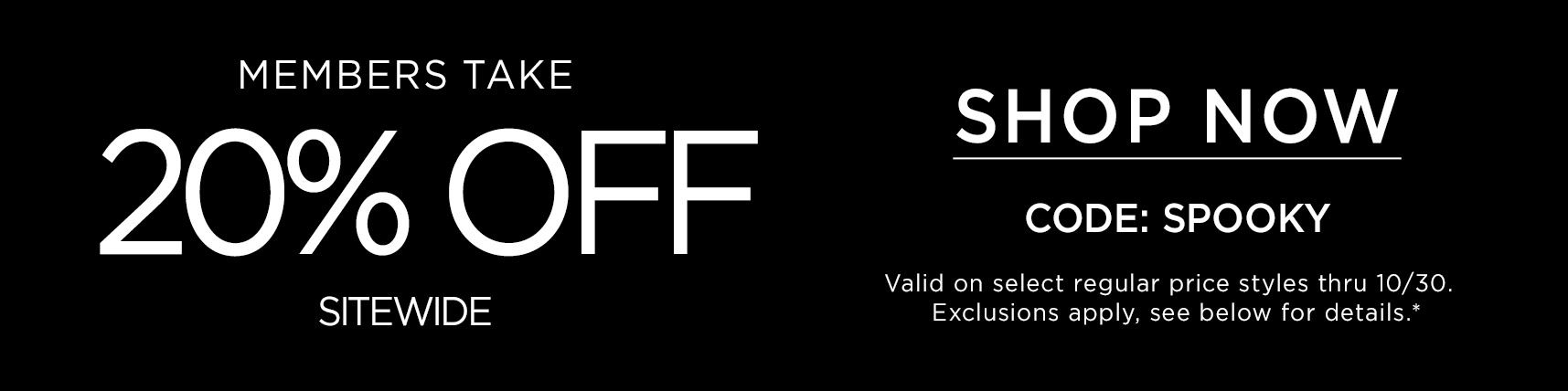 Halloween Mystery Sale Member Offer
