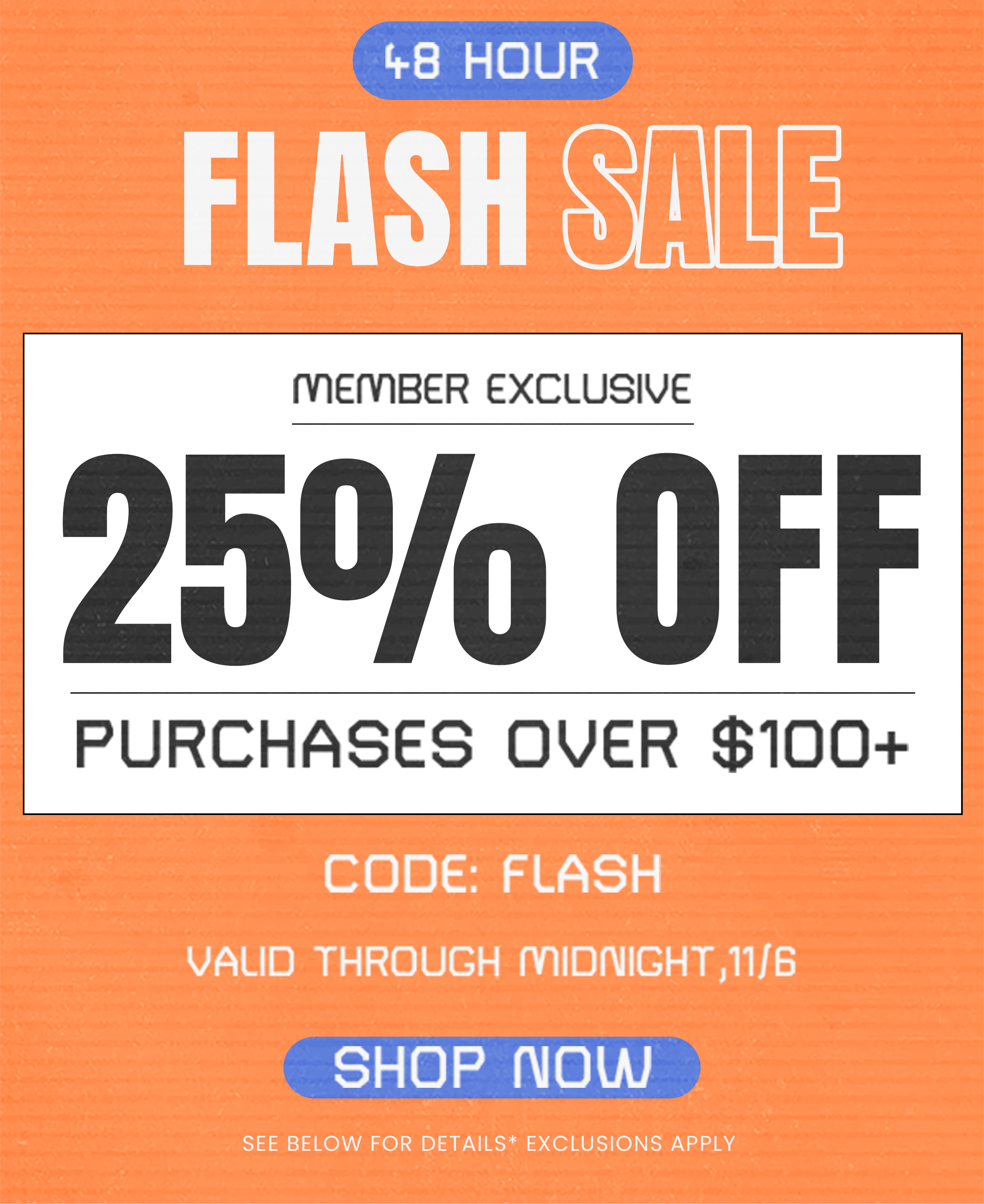48 Hour Flash Sale