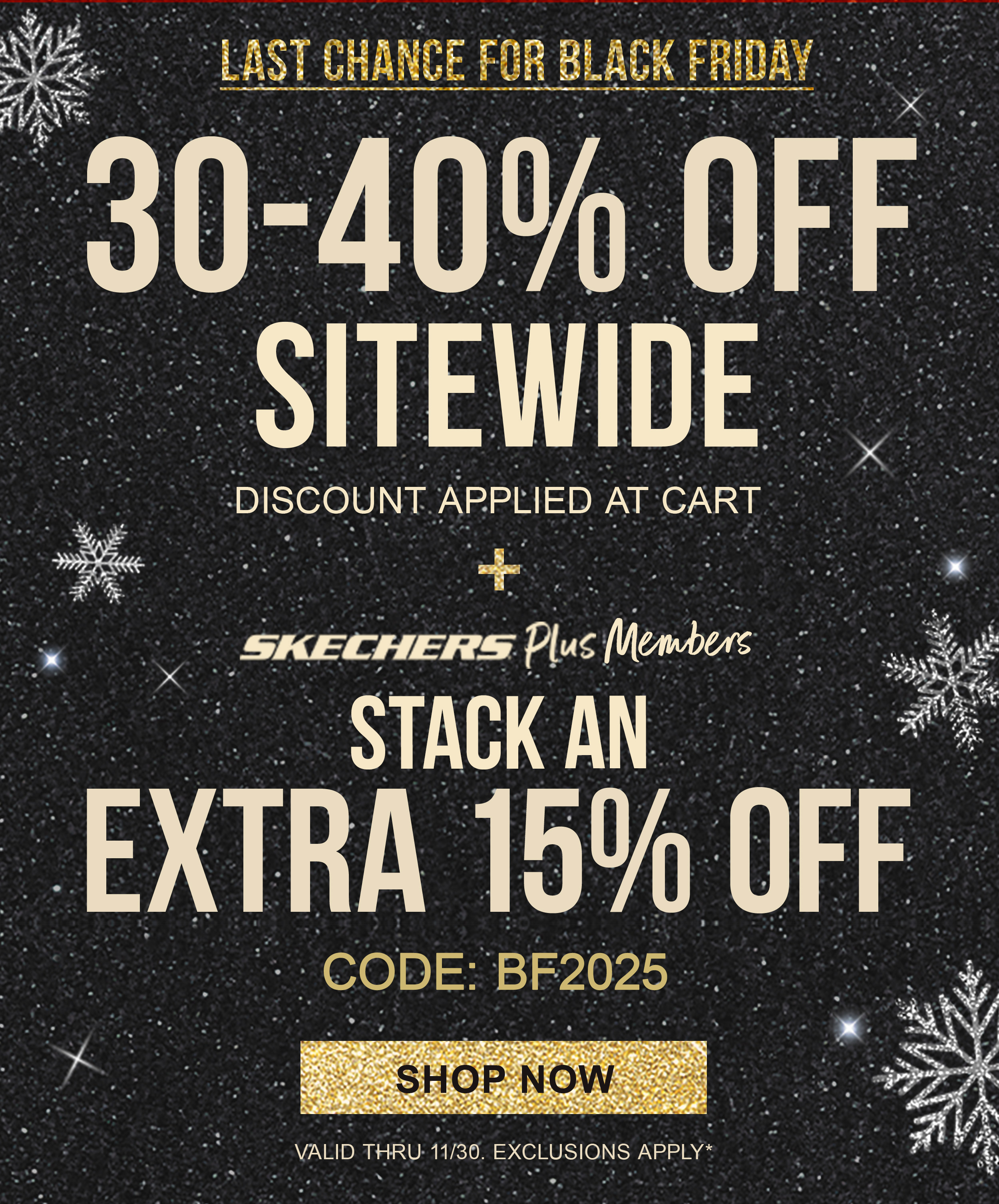 Last Chance for Black Friday