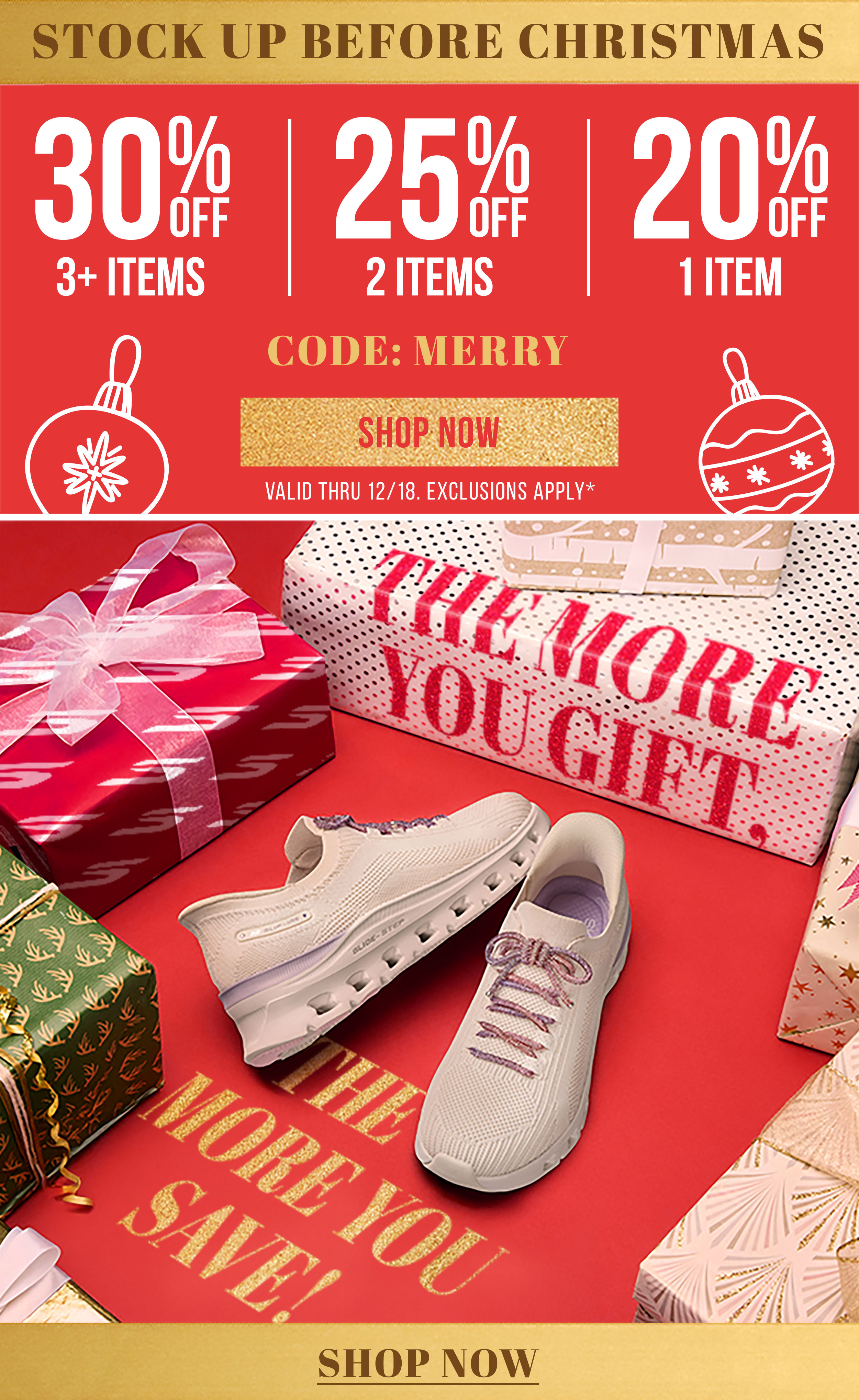 Stock Up Before Christmas 