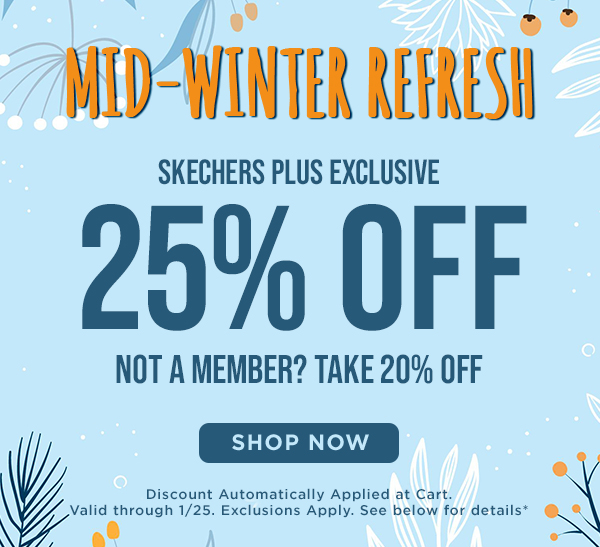 25% Off For Members, 20% Off For Non Members