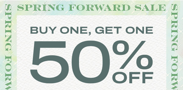 Buy One, Get One 50% Off
