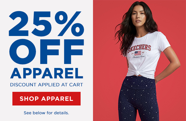 SHOP 25% OFF APPAREL