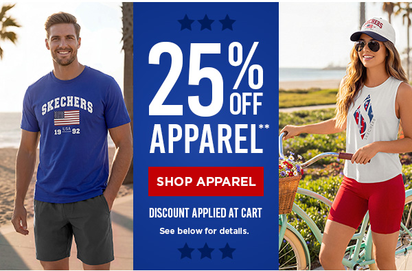 25% OFF APPAREL
