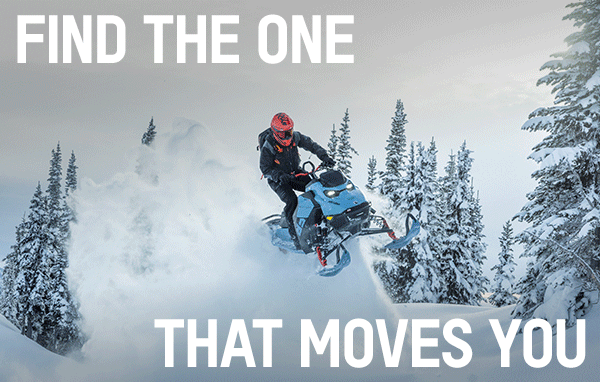 Ski-Doo jumping mid-air