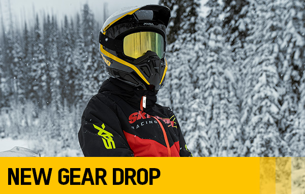 Rider wearing new Ski-Doo riding apparel