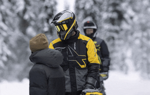 Riders in Ski-Doo apparel