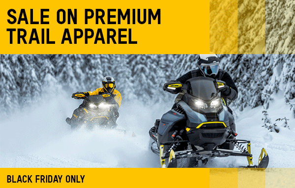 Trail riders sporting Ski-Doo apparel