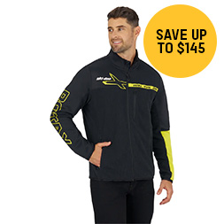 Man wearing new Ski-Doo apparel