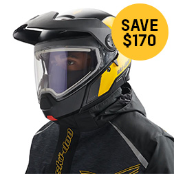 Rider sporting Advex Sport Heated Helmet
