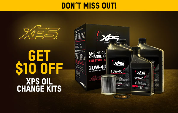 Range of XPS oil change kits for Ski-Doo