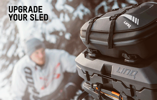 LinQ accessories stacked on Ski-Doo sled