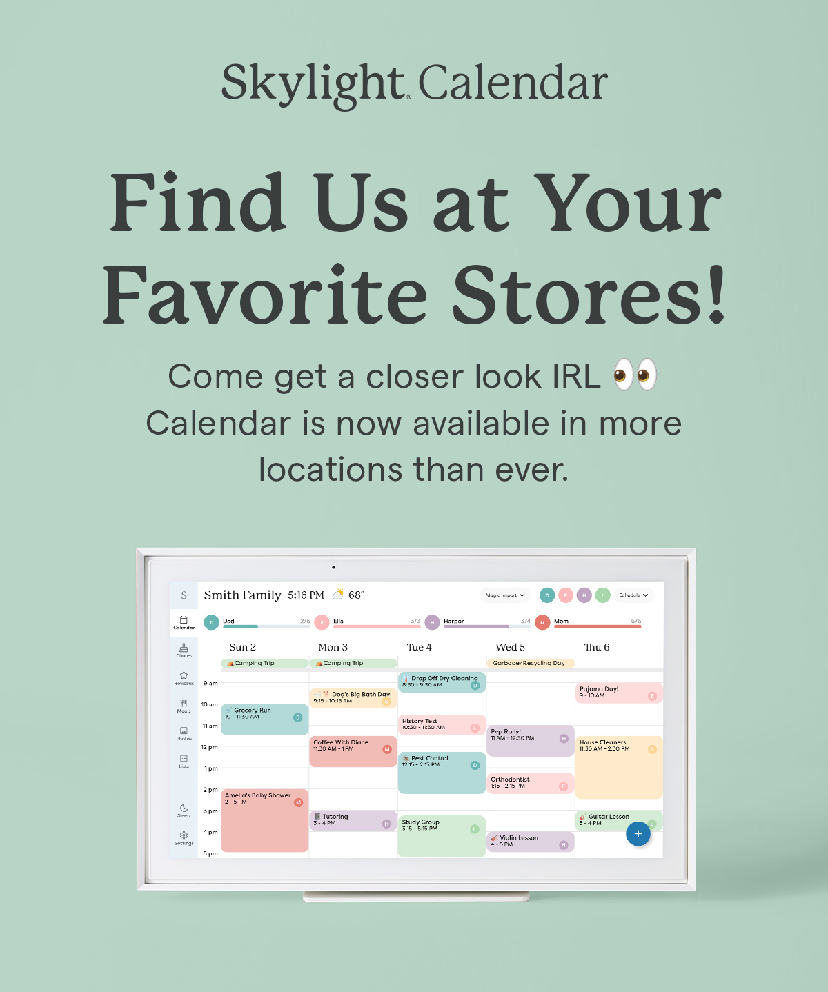 find calendar at your favorite stores