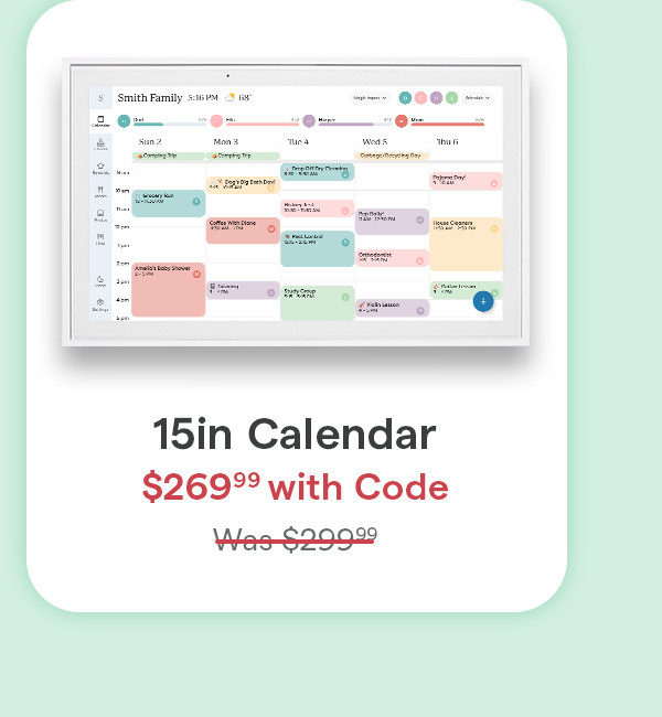 shop 15in calendar for 30 off with code MDVIP