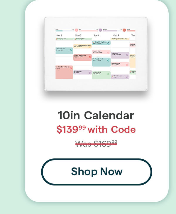 shop 10in calendar only 139 99 with code MDVIP