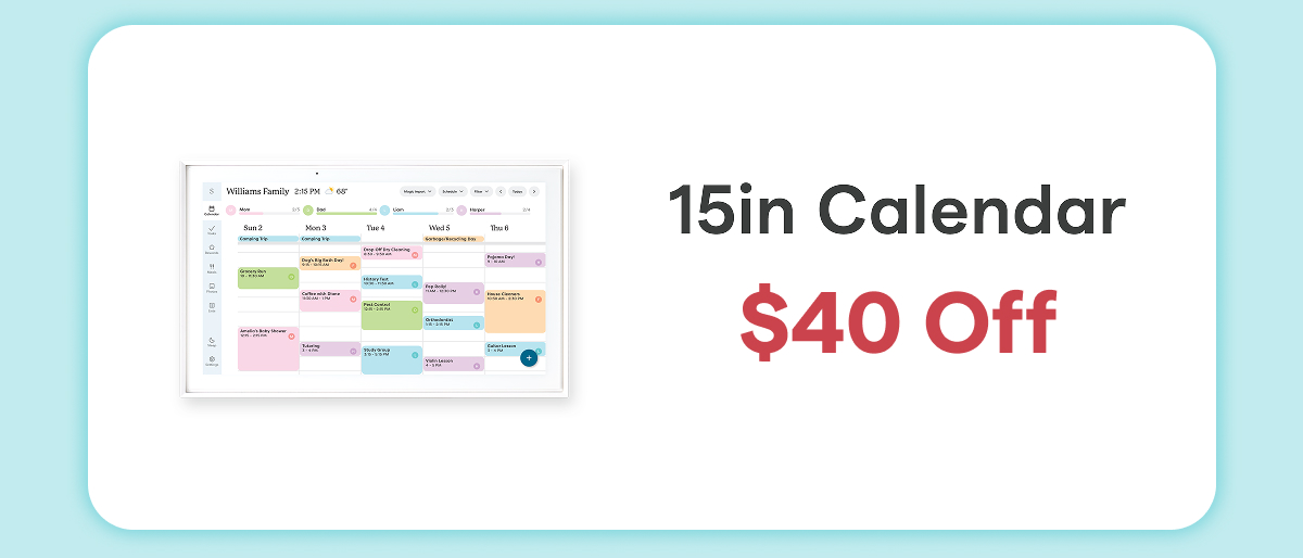 shop 40 off 15in calendar