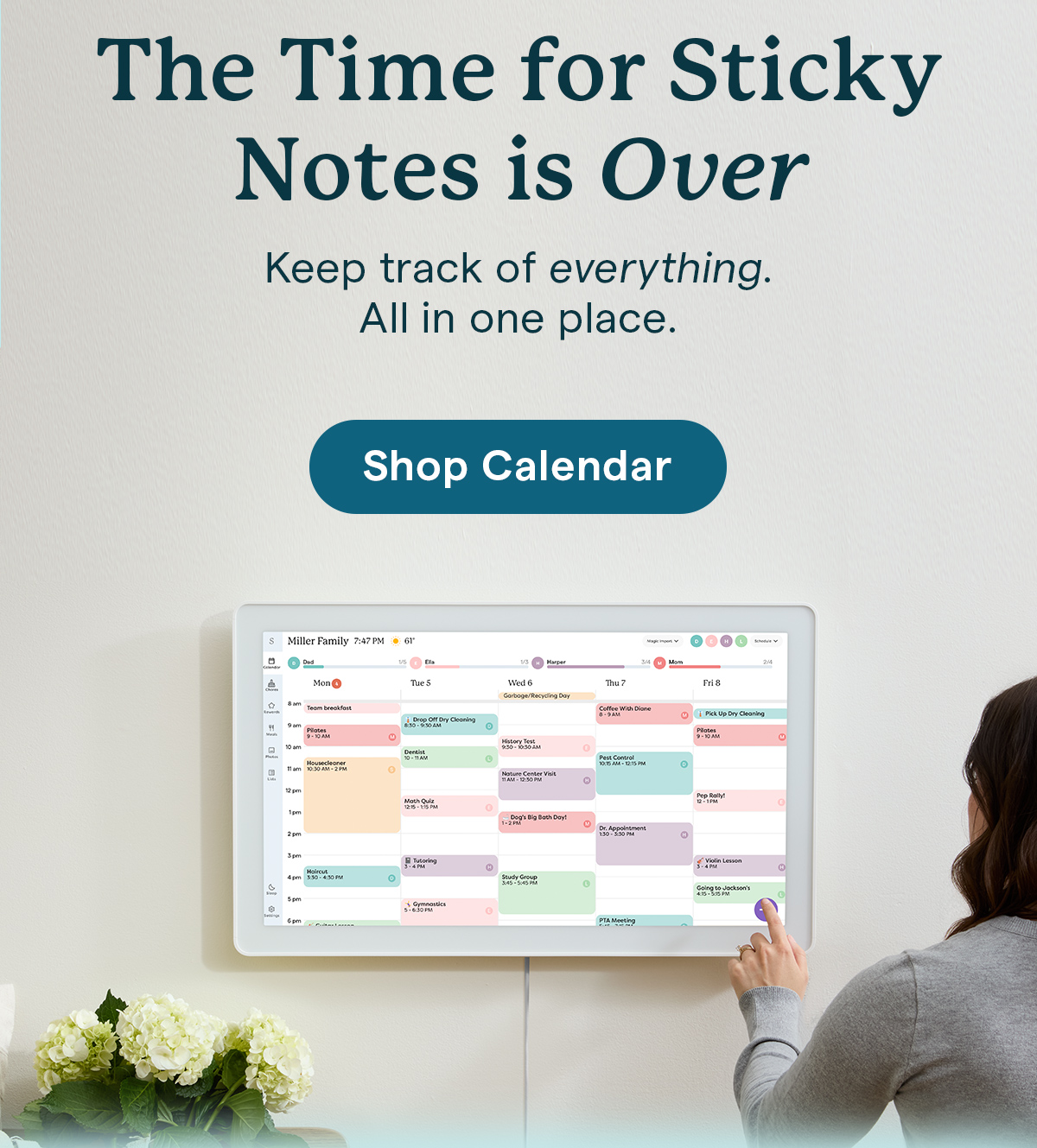 the time for sticky notes is over shop calendar