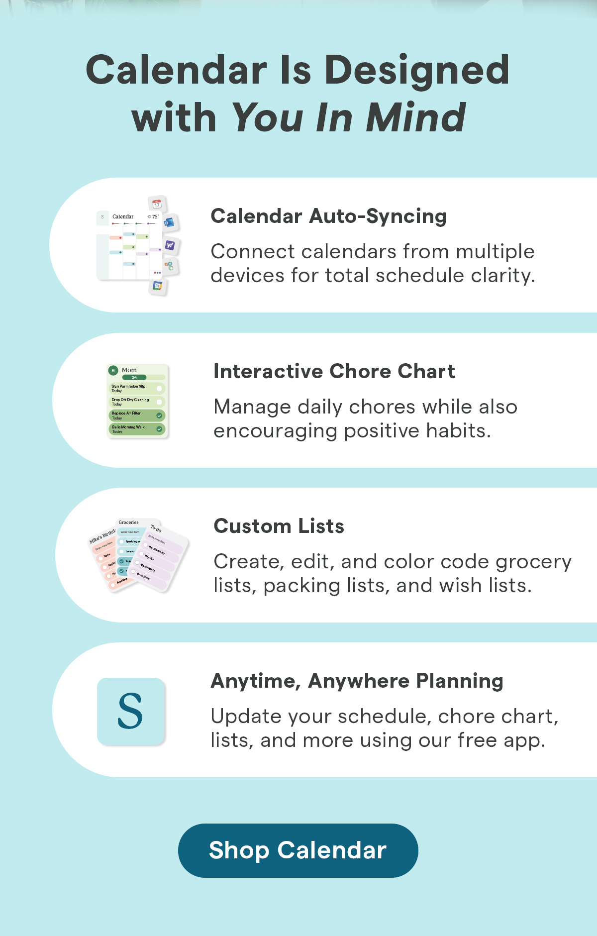 calendar is designed with you in mind shop calendar