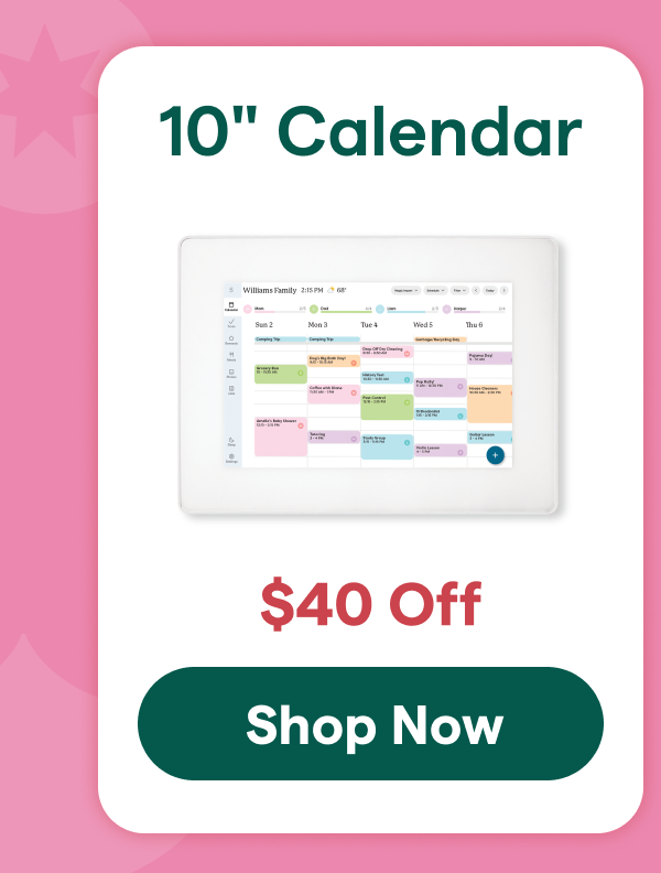 10' calendar shop calendar