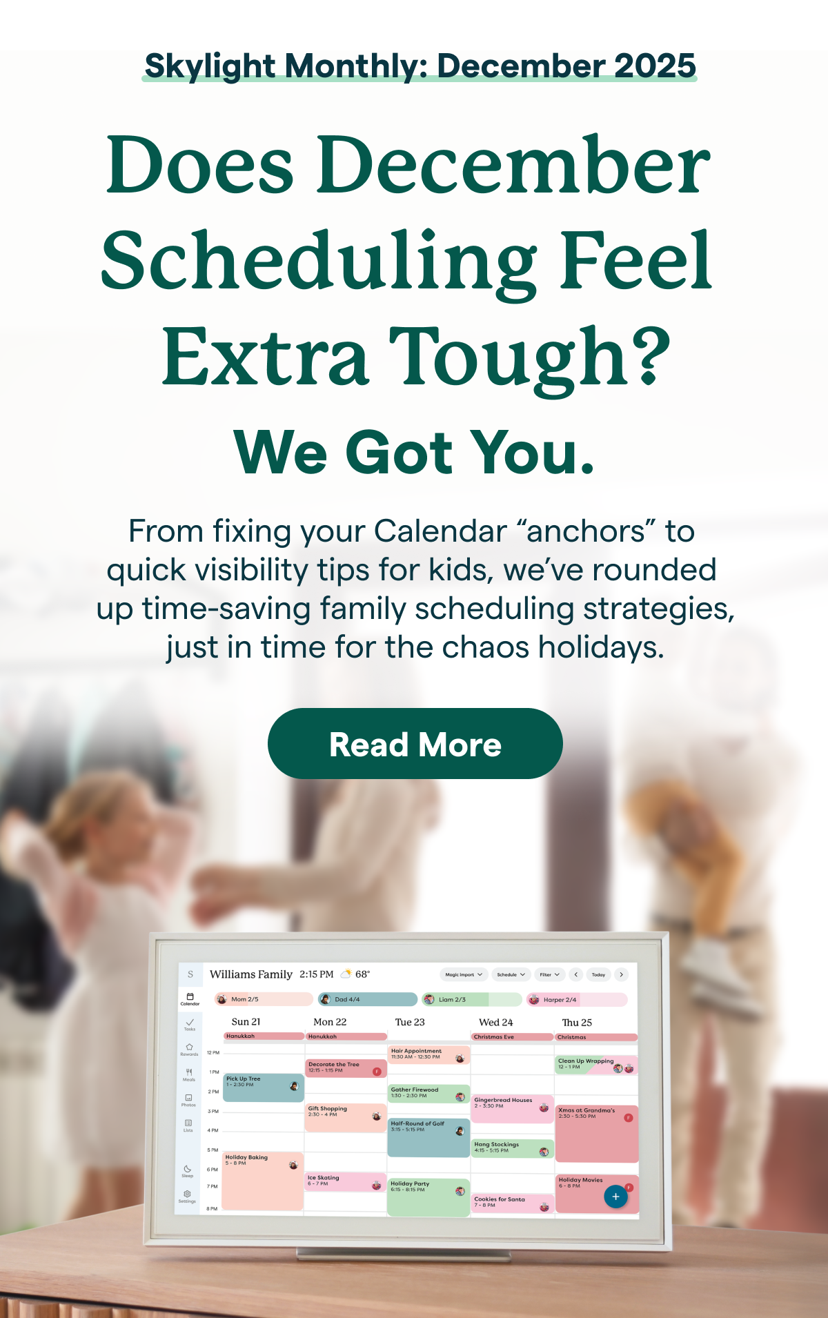 december scheduling feels tough we got you read more