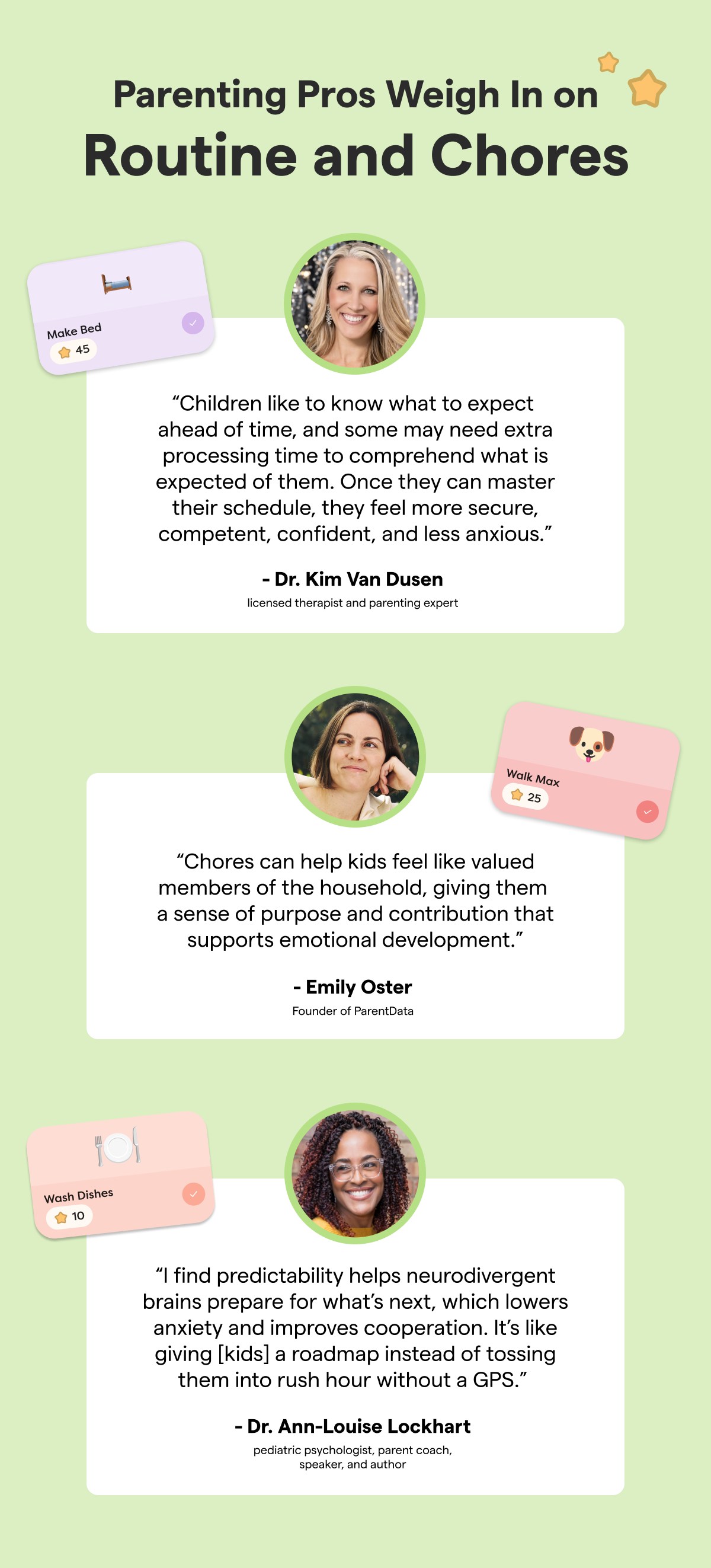 parenting pros weigh in on routine and chores