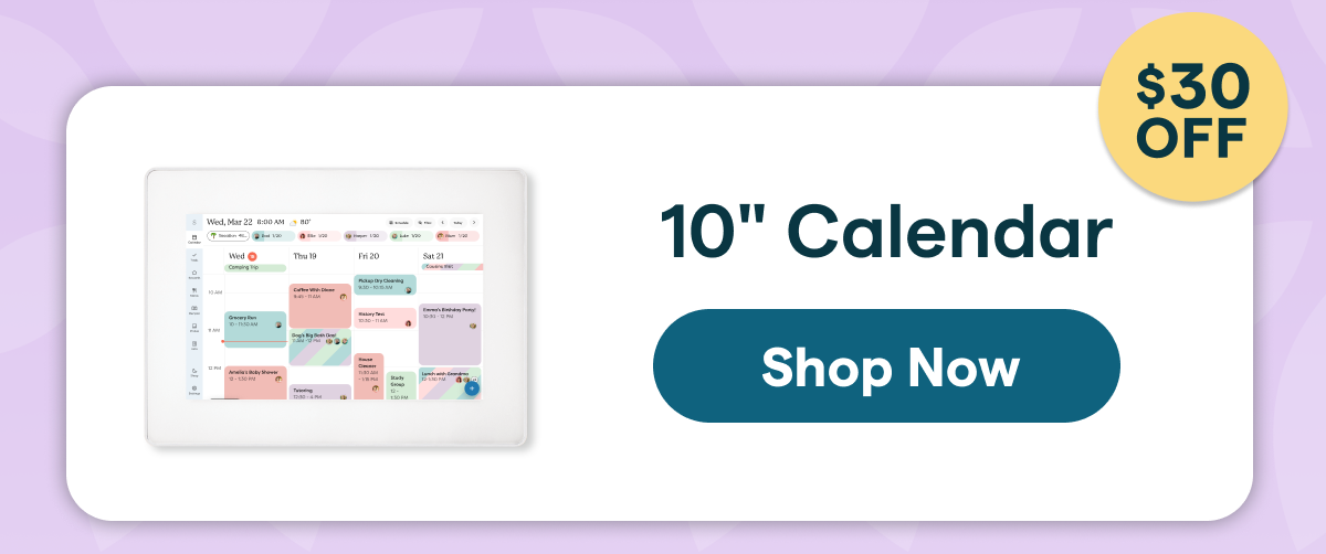 shop 10" calendar today