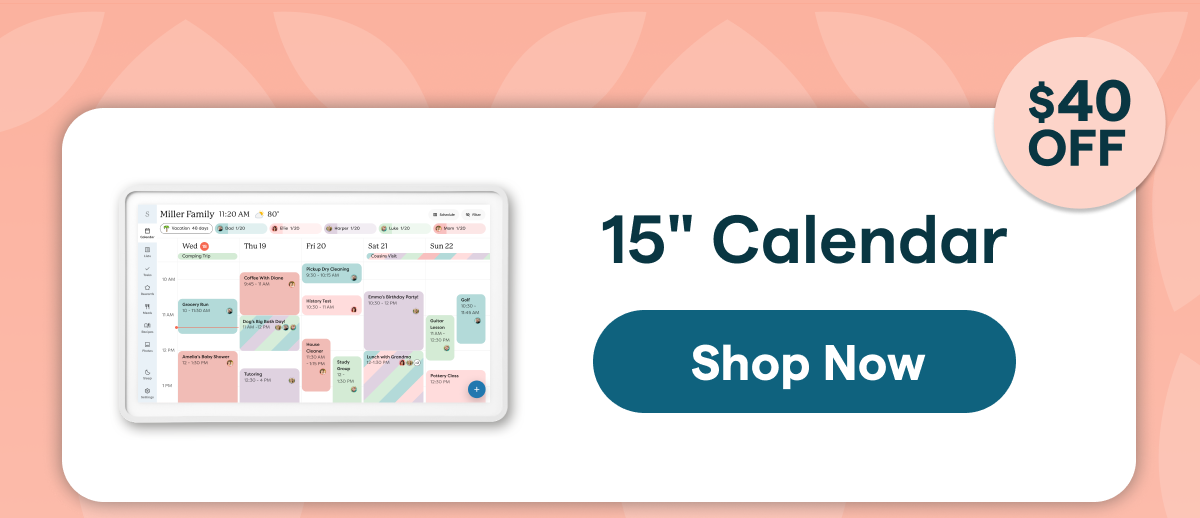 shop 15" calendar today