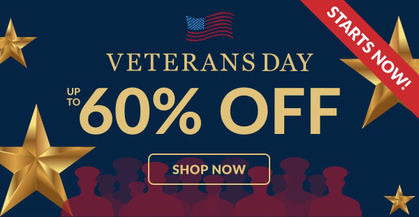 Starts Now! | Veterans Day | Up To 60% Off | Shop Now