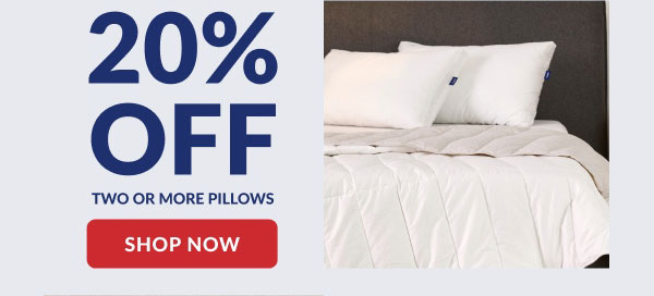 Casper | 20% Off Two or More Pillows | Shop Now