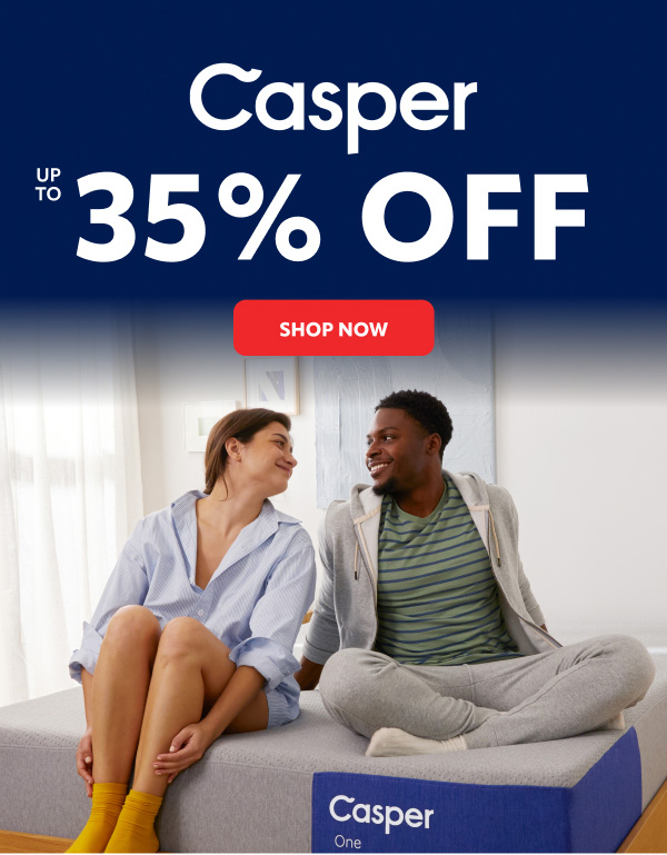 up to 35% off casper