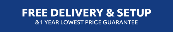 Free delivery and setup