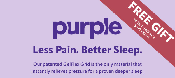 Purple, less pain, better sleep