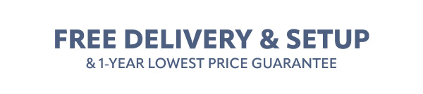 Free delivery and setup
