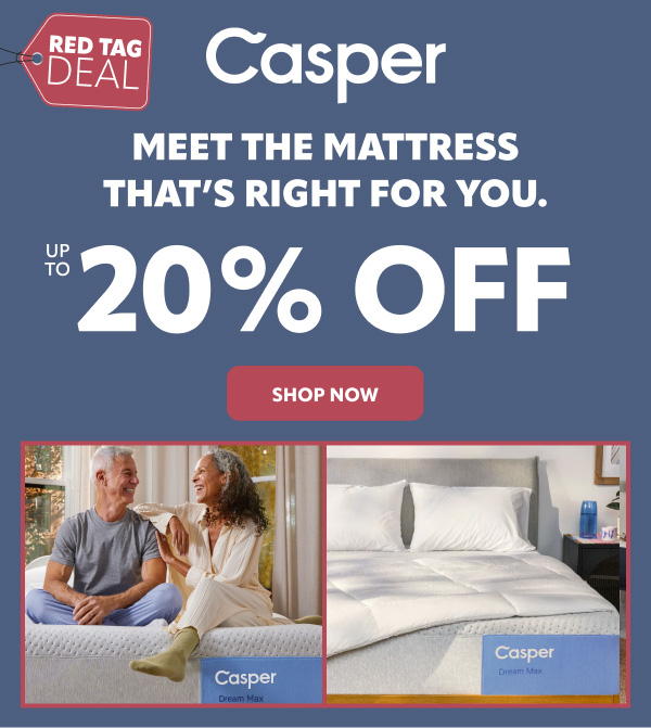 Casper save up to 20%