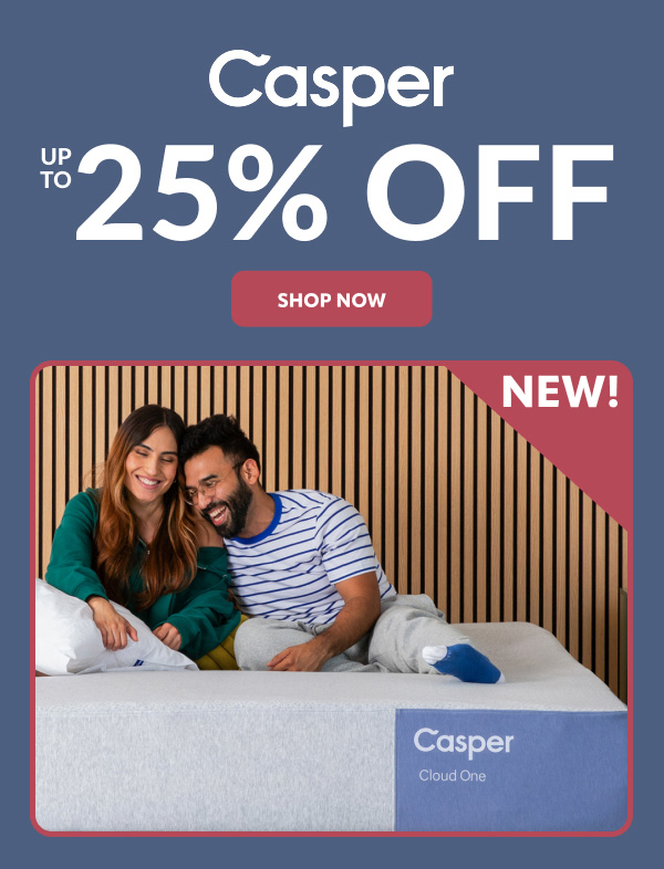 Casper up to 25% off