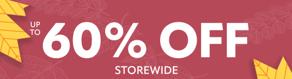 Holiday weekend sale up to 60% off