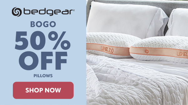 Bedgera bogo 50% off pillows