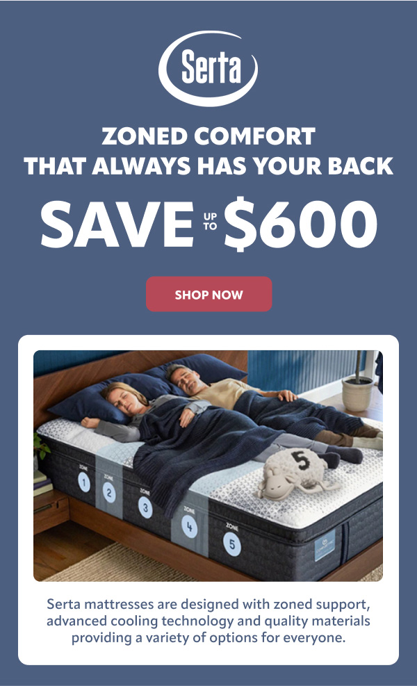 Serta save up to $600