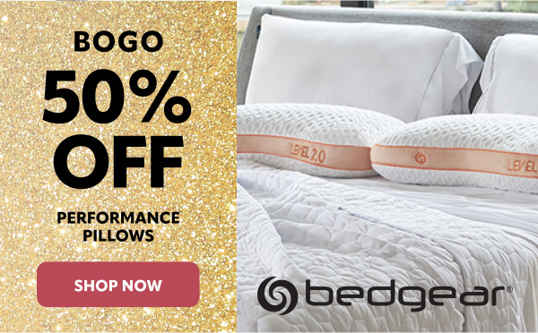 Bogo 50% off bedgear performance pillows